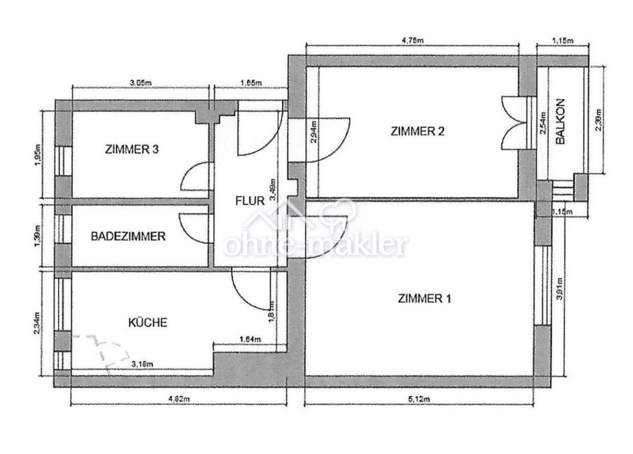 Derzeitiger Grundriss