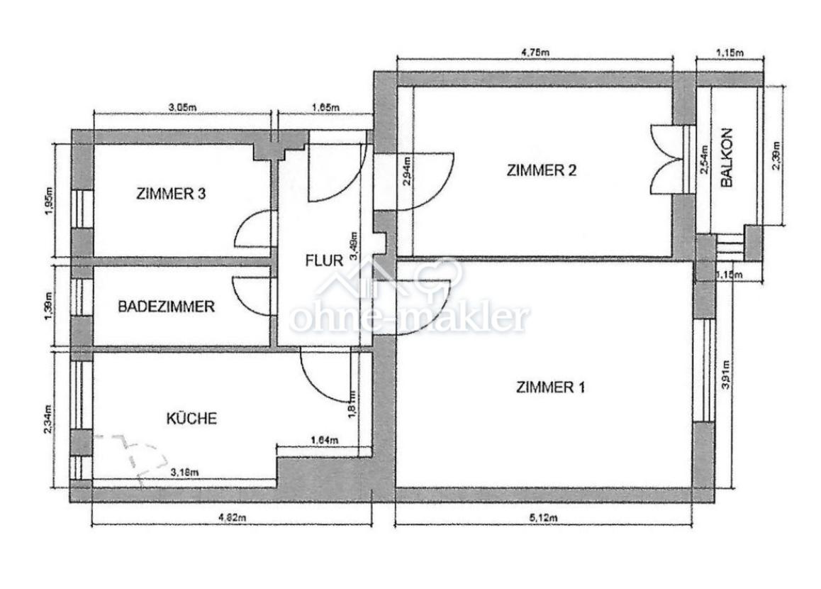 Derzeitiger Grundriss