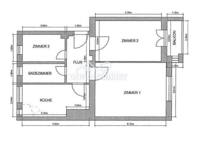 Derzeitiger Grundriss