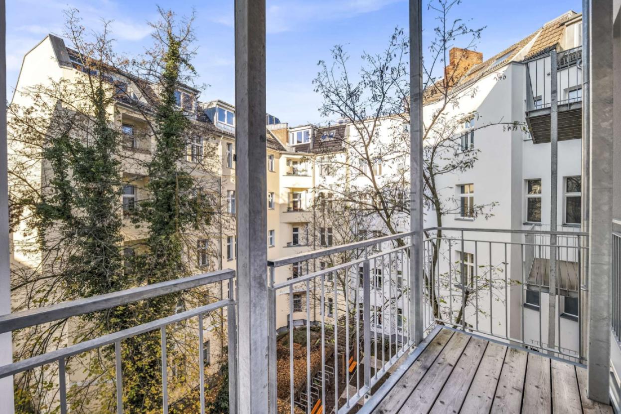 Ausblick Balkon