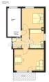 Grundriss Zwei-Zimmer-Wohnung