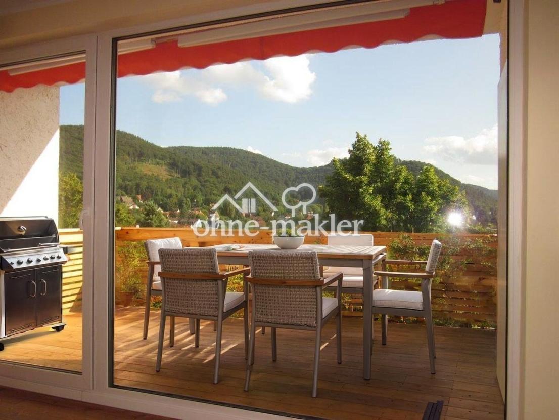 Südbalkon vom Wohnzimmer