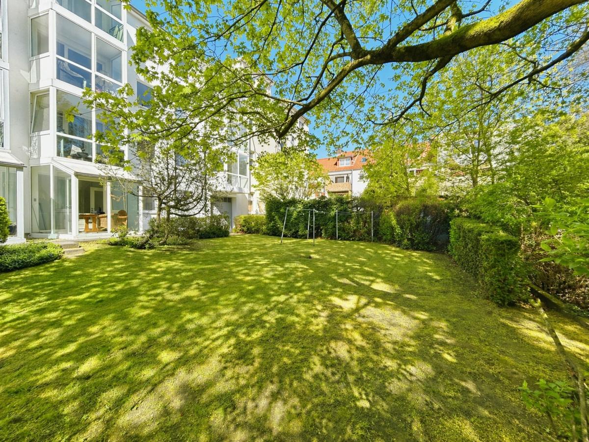 Blick auf Wintergarten