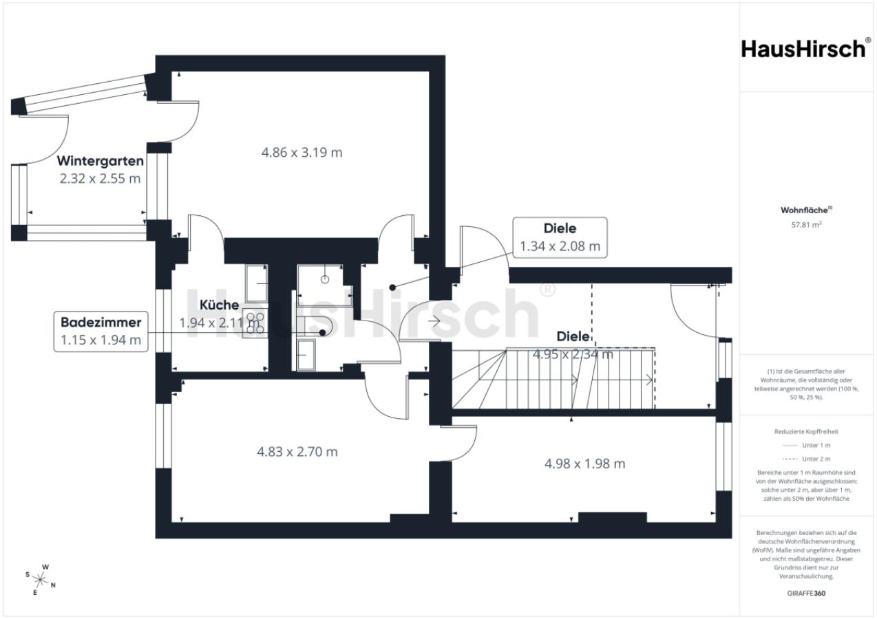 Grundriss Wohnung Nr. 1