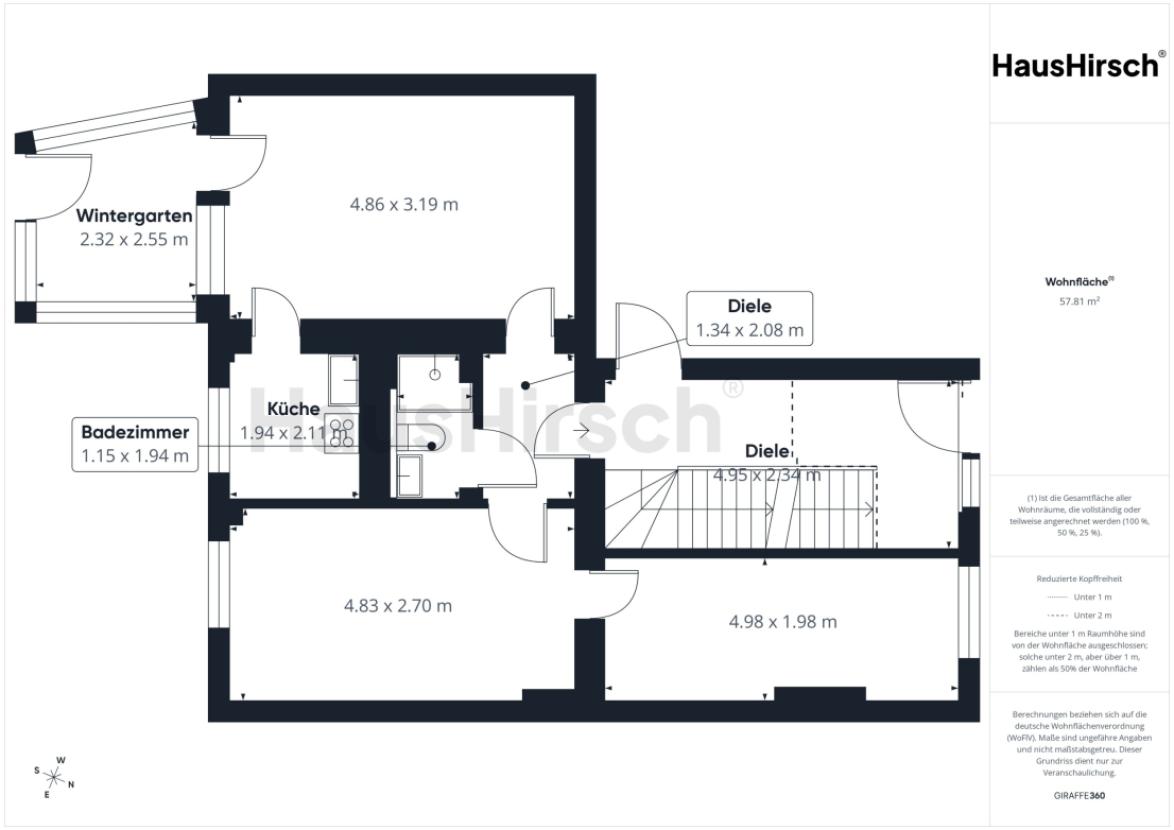 Grundriss Wohnung Nr. 1