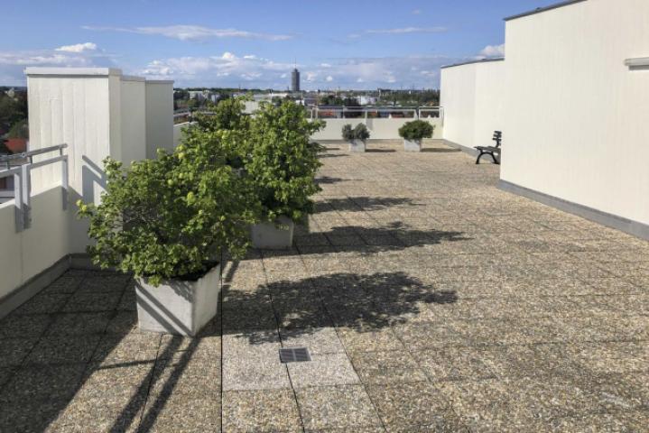 Ausblick Dachterrasse Sommer