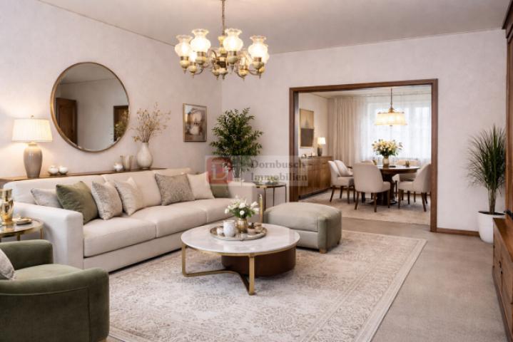 Wohn- und Essbereich - Virtual Staging