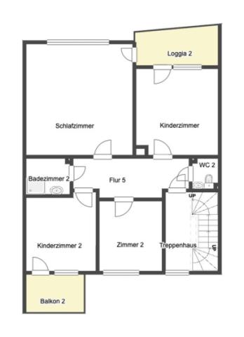 Grundriss Skizze 1.OG