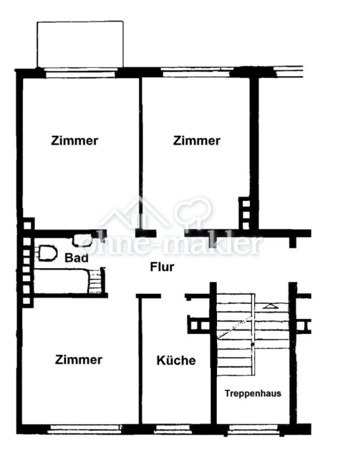 Grundriss der Wohnung