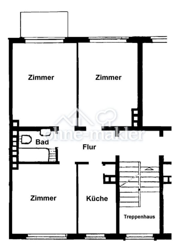 Grundriss der Wohnung