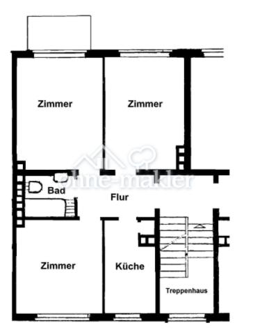 Grundriss der Wohnung