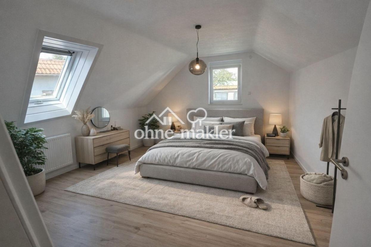 Schlafen "Virtuell möbliert“