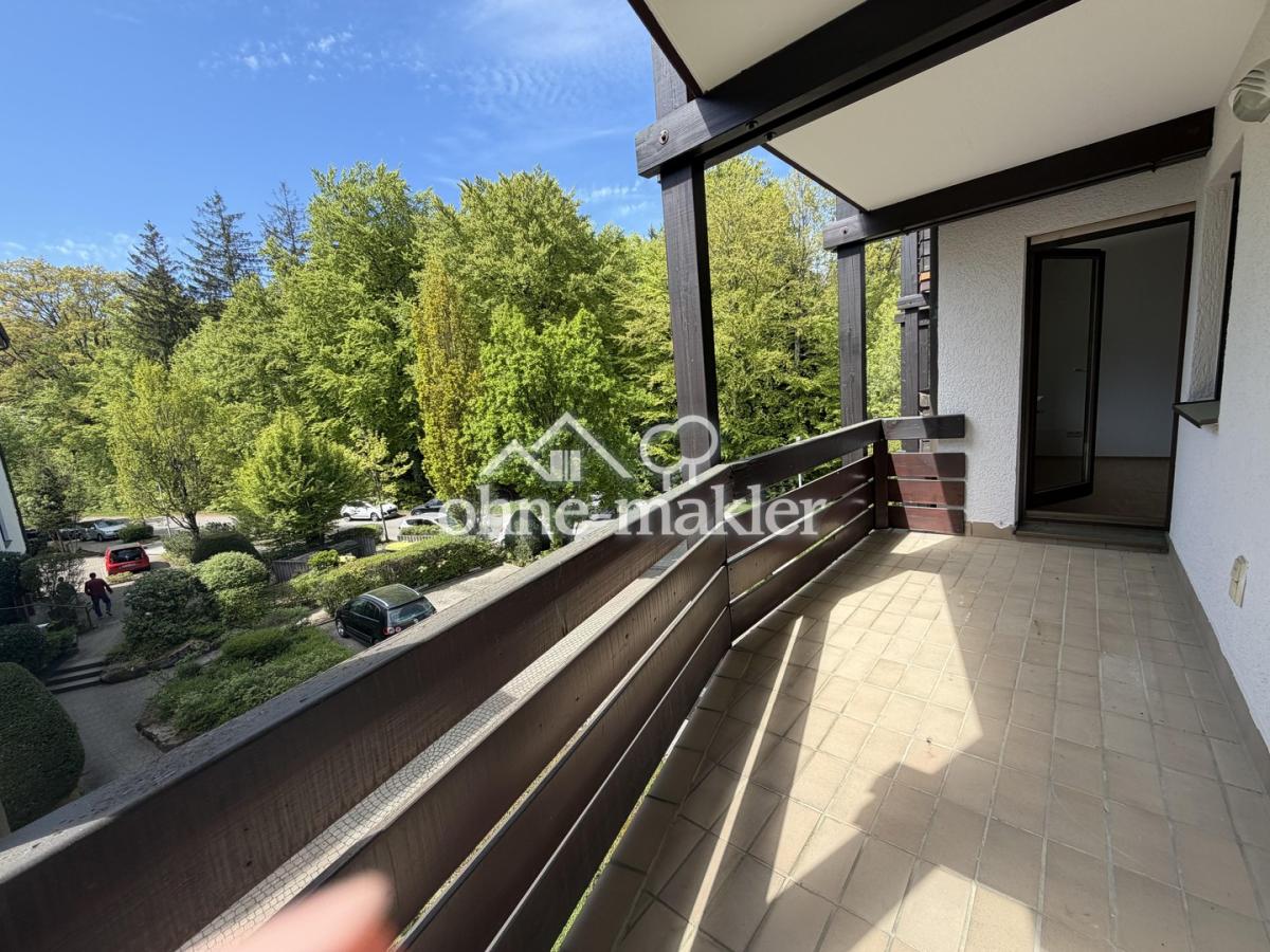 Balkon mit Blick ins Grüne