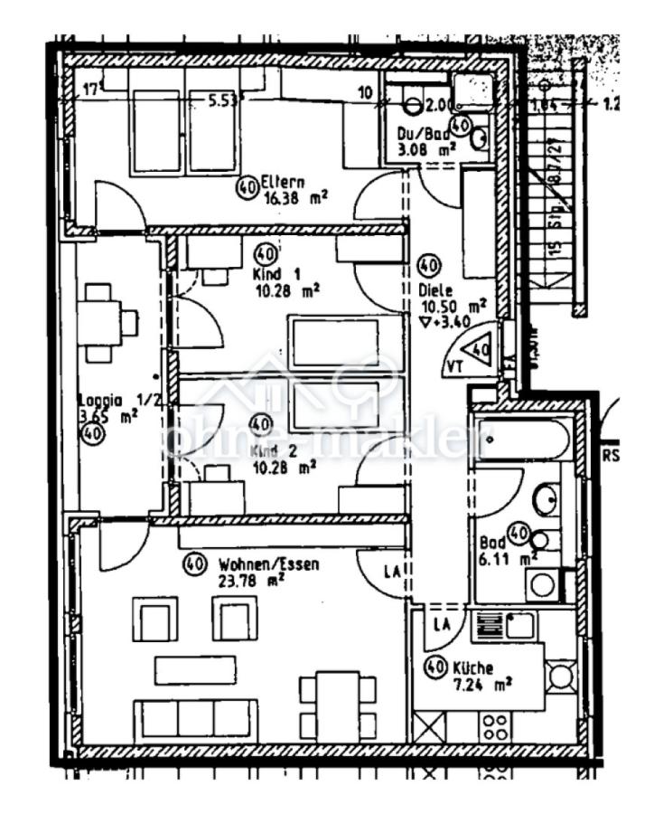 Grundriss Wohnung