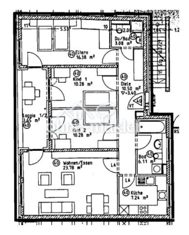 Grundriss Wohnung
