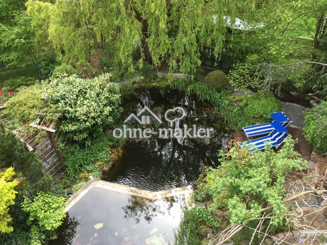 Blick von ELW auf Garten