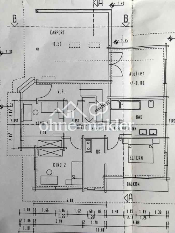 Grundriss Obergeschoss
