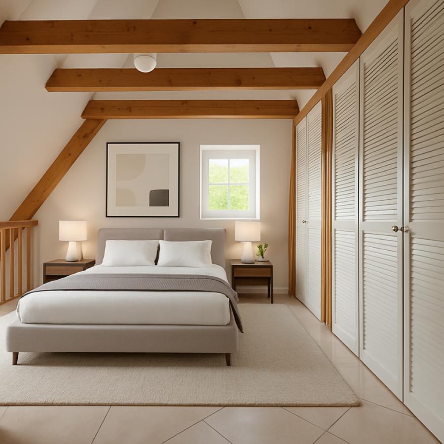 Schlafzimmer staged 