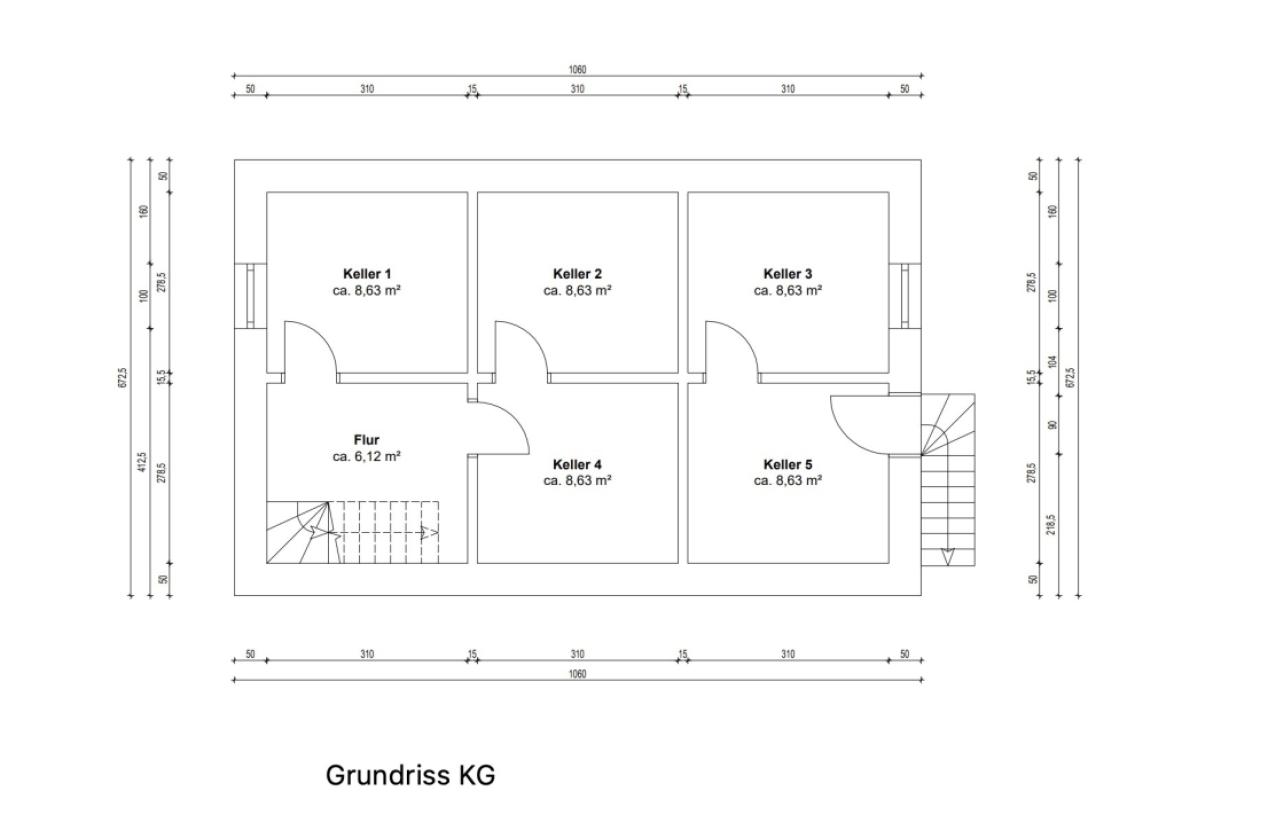 Grundriss Kellergeschoss 