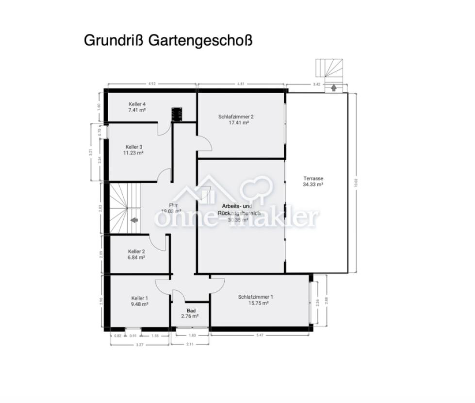 Grundriss Gartengeschoss
