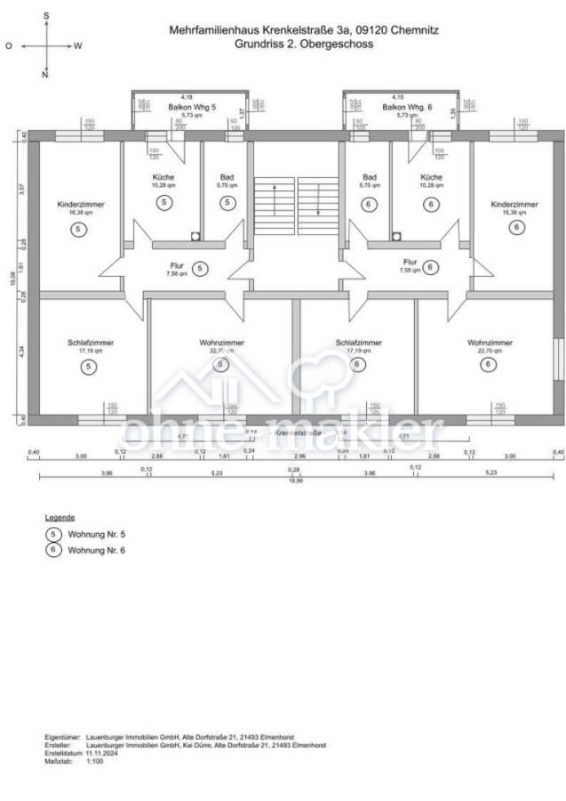 Grundriss Wohnung 6