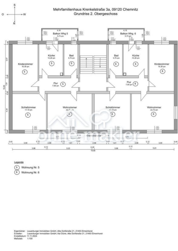 Grundriss Wohnung 6