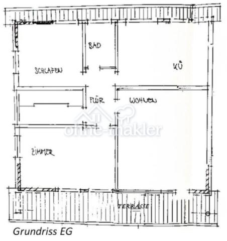 Grundriss EG Wohnung 