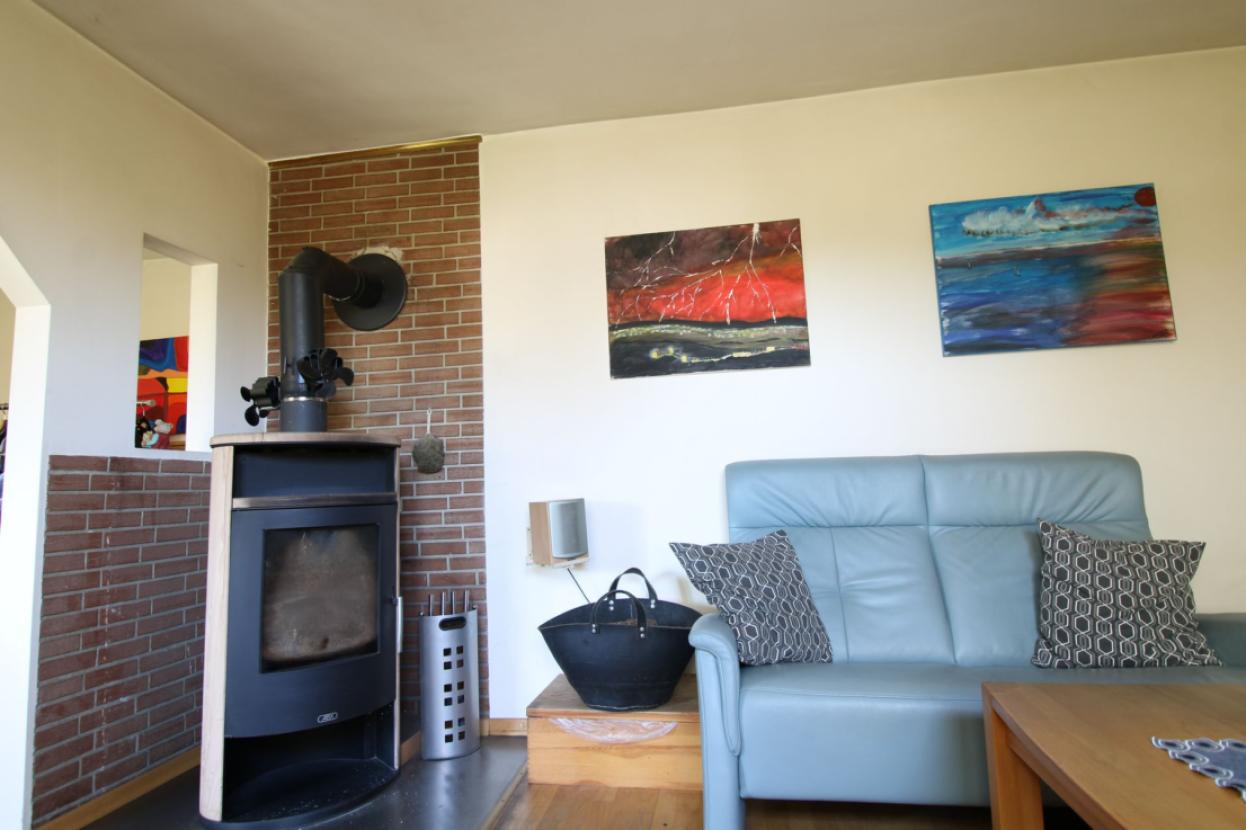 Wohnzimmer mit Ofen