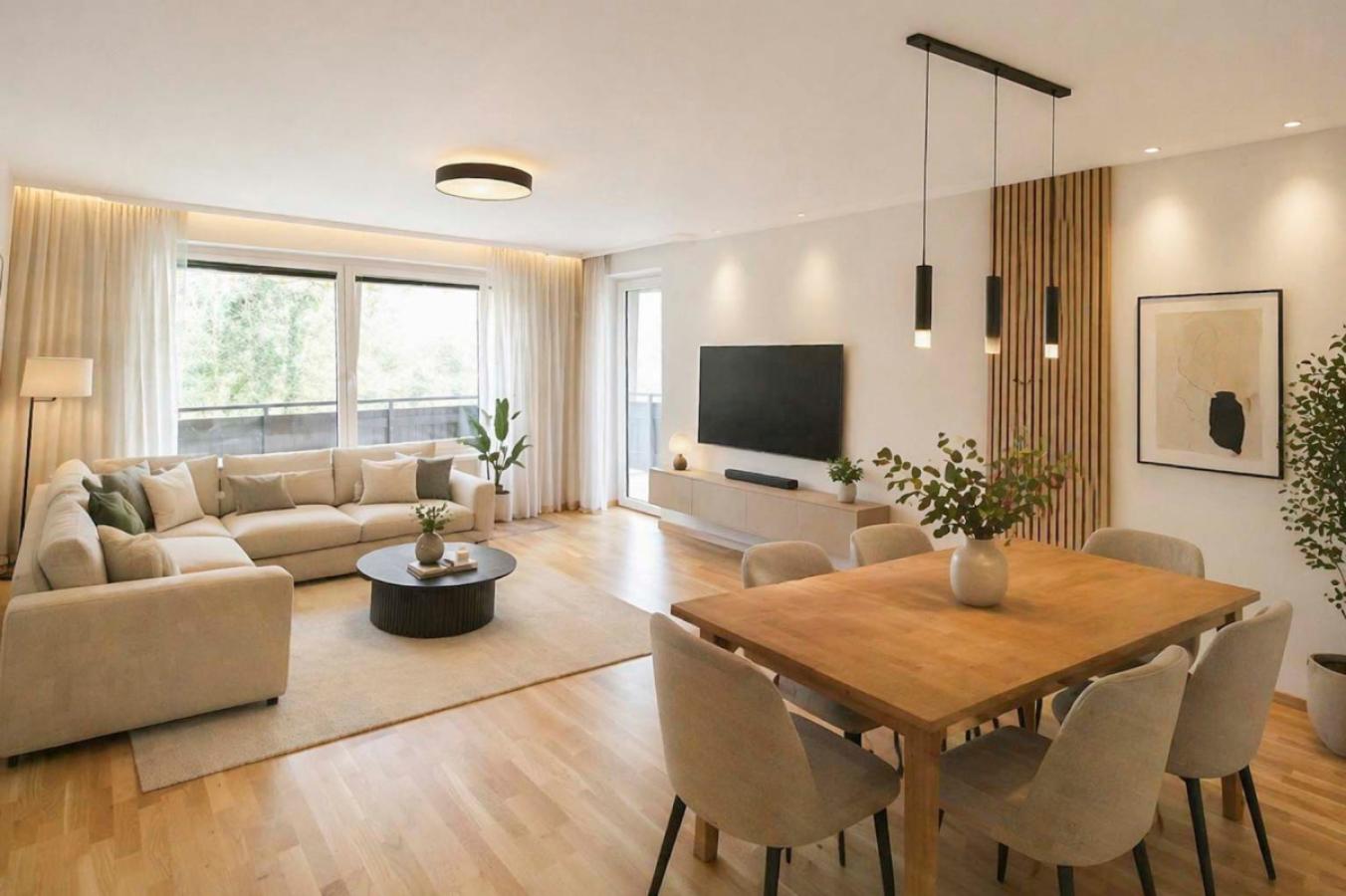 Wohnzimmer visualisiert