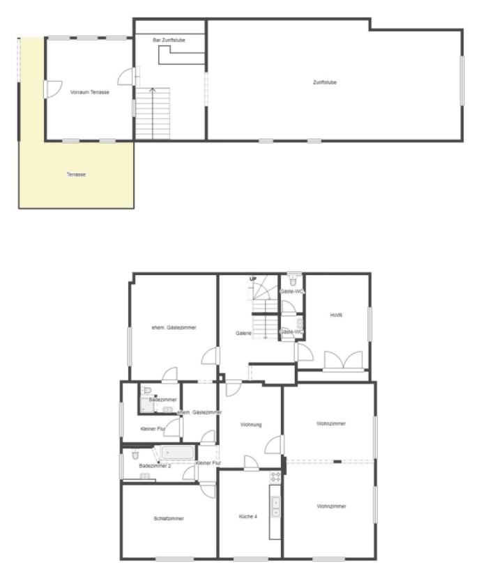 Grundriss Skizze 1. OG