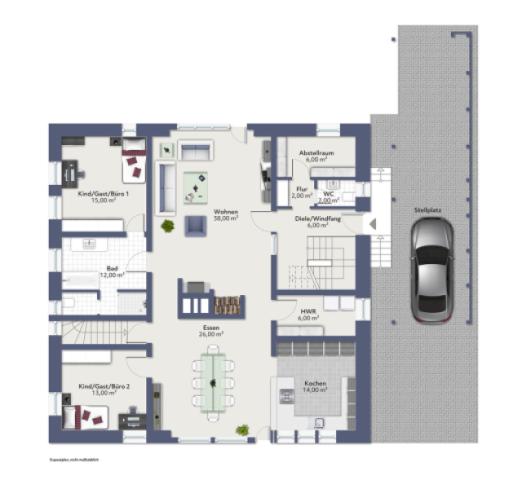 Grundrissskizze EG neu/geplant