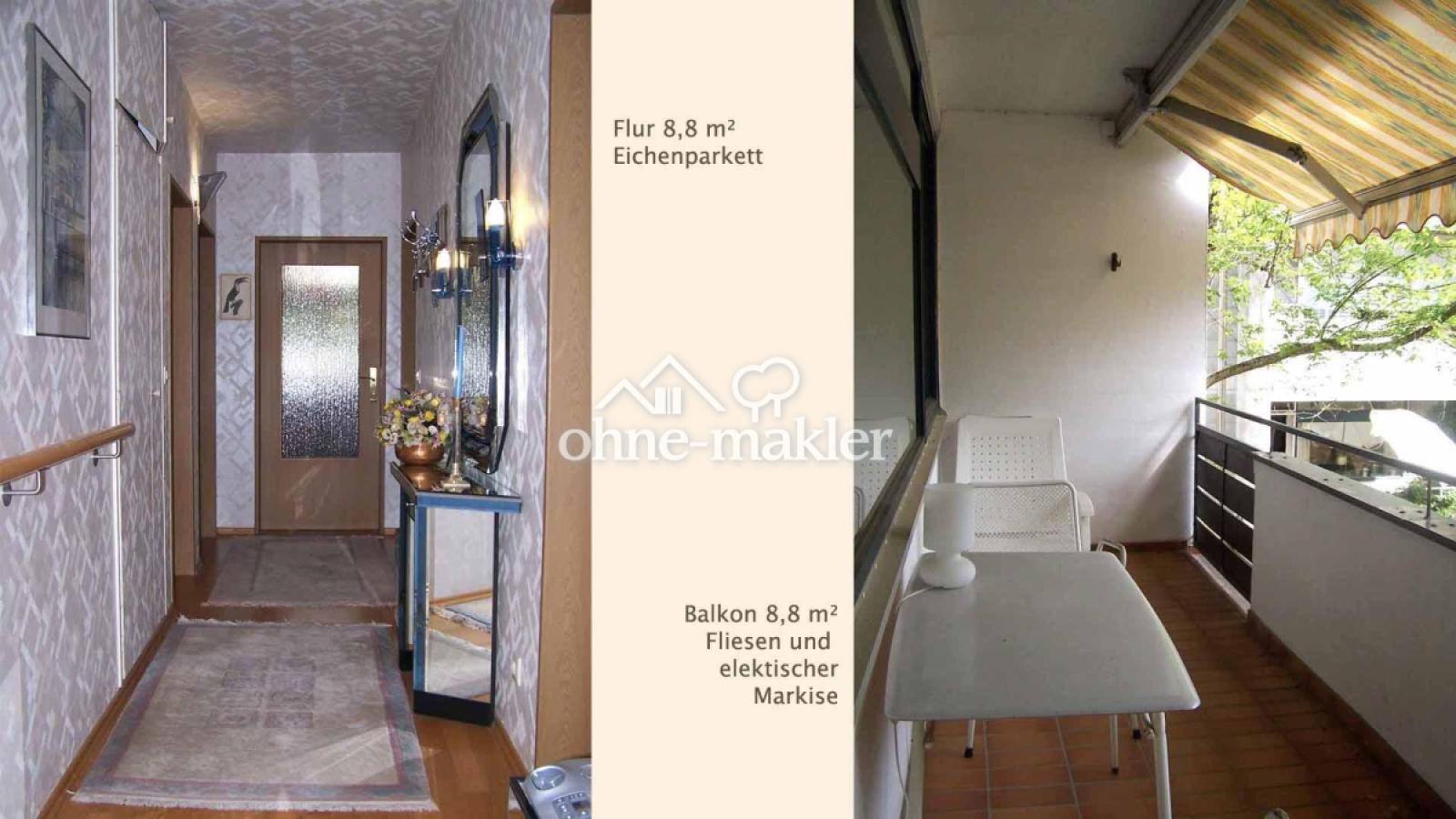 Flur und Balkon