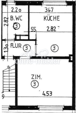 Grundriss der Wohnung