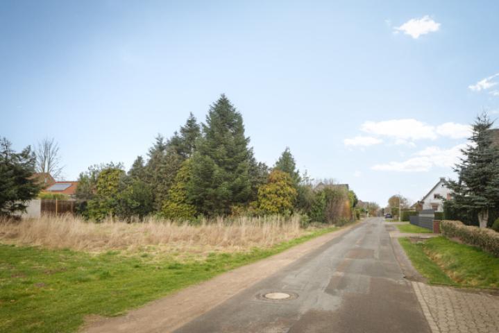 Der Blick auf das Grundstück