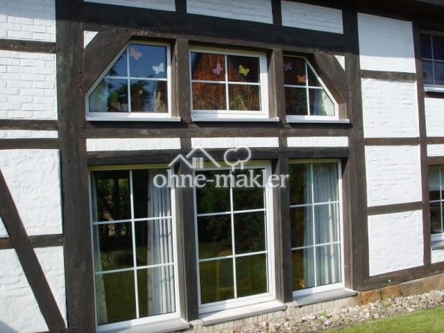 Fensterfront der Wohnung