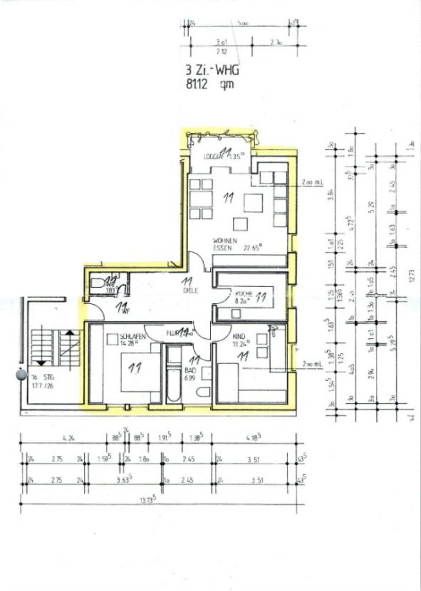 Wohnungsgrundriss