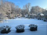 Garten bei Schnee