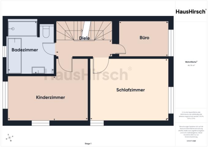 Grundriss Obergeschoss
