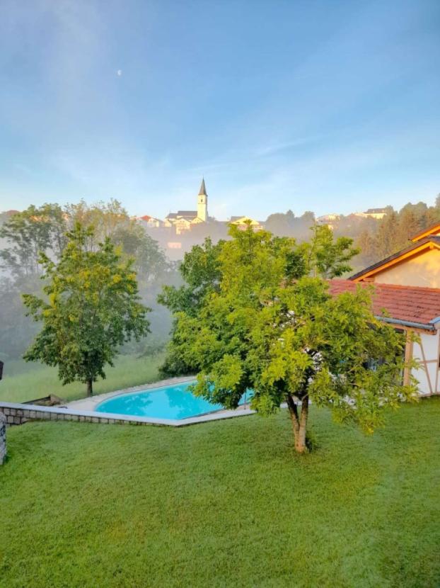 Ausblick mit Pool