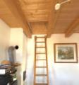 Hütte Zugang Schlafboden