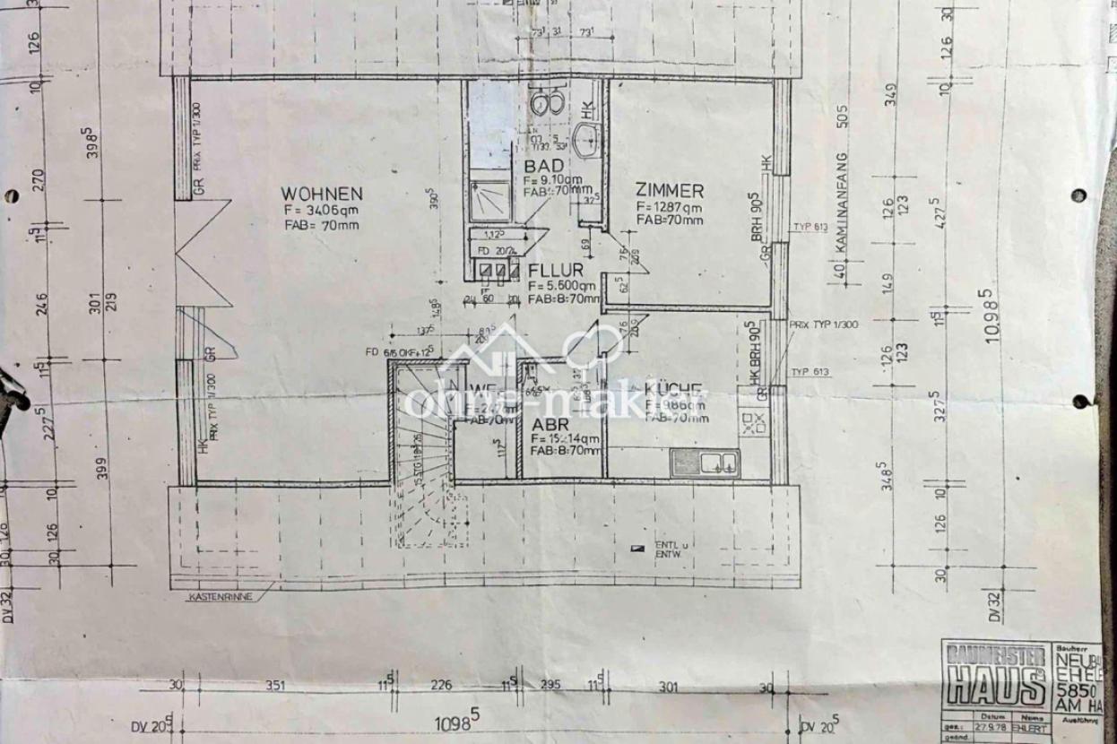 Grundriss Dachgeschoss