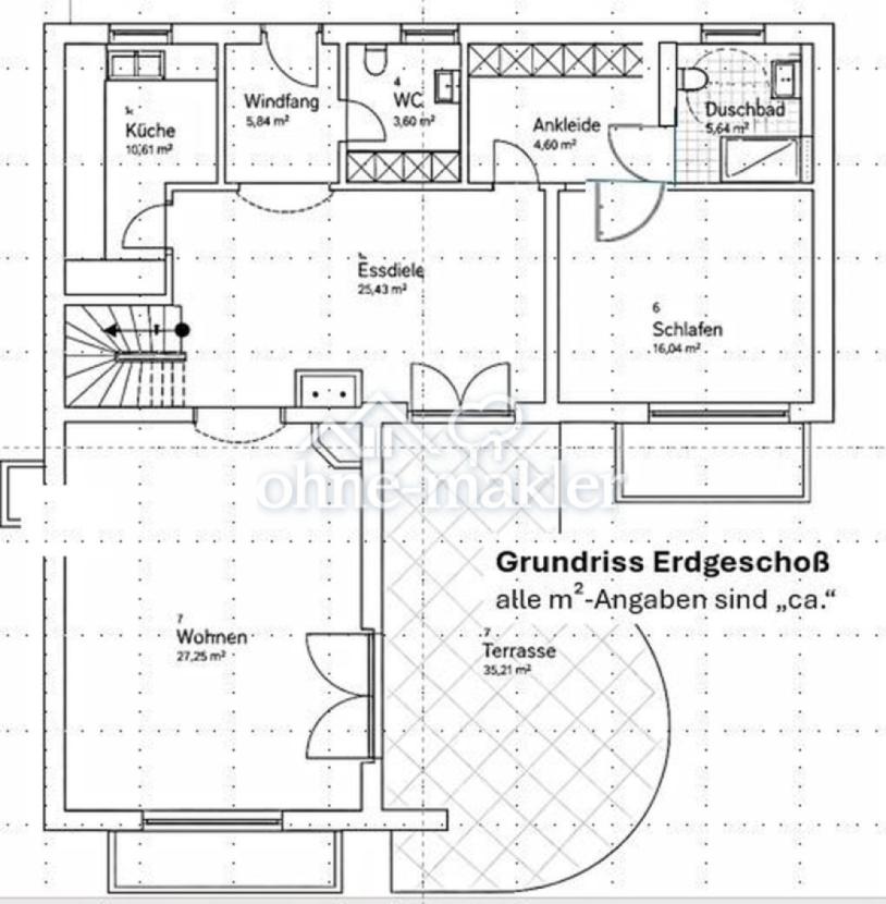 Grundriss Erdgeschoß