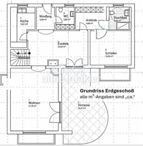 Grundriss Erdgeschoß