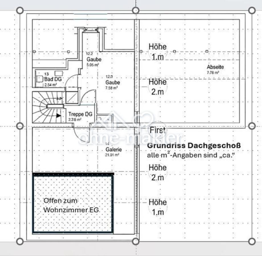 Grundriss Dachgeschoß