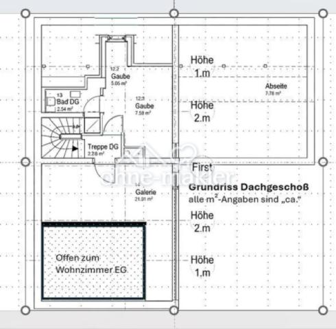 Grundriss Dachgeschoß