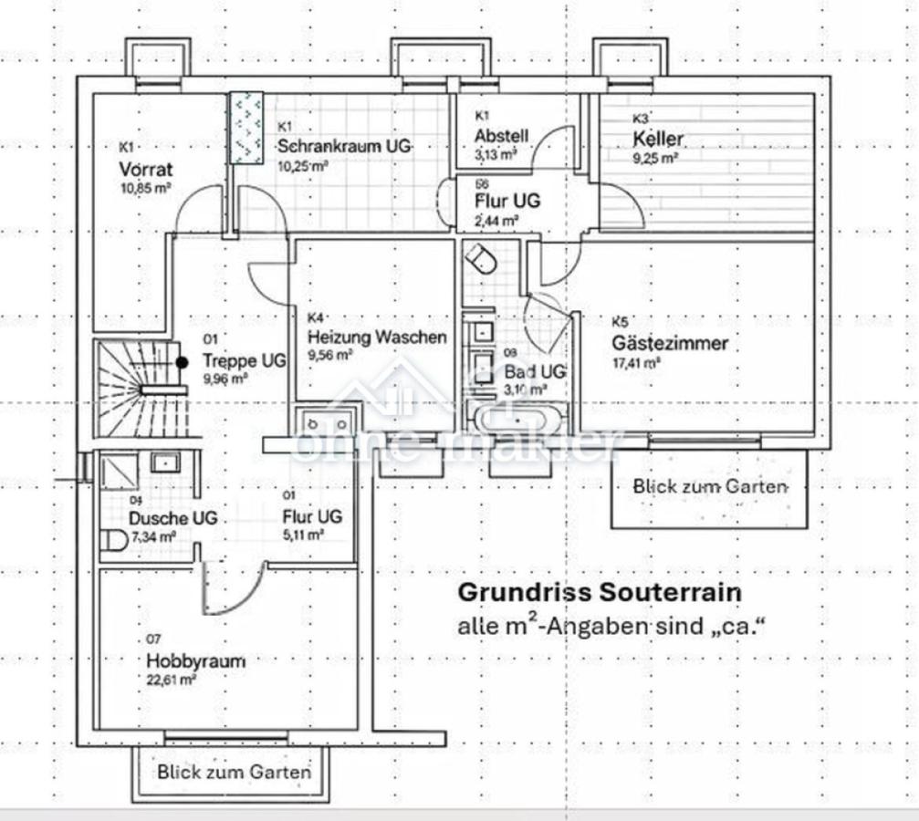 Grundriss Souterrain