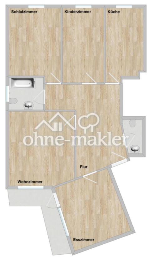 Grundriss der Wohnung