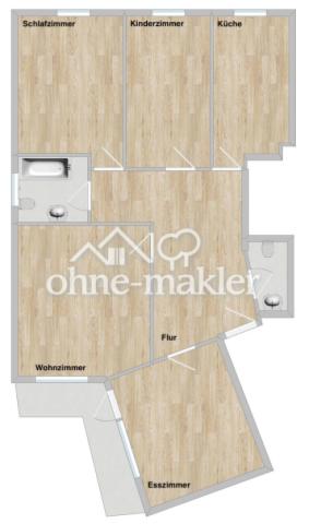 Grundriss der Wohnung