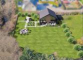 Luftaufn. mit Visualisierung einer mgl. Bebauung