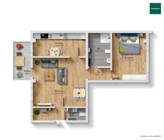 Grundriss Wohnung
